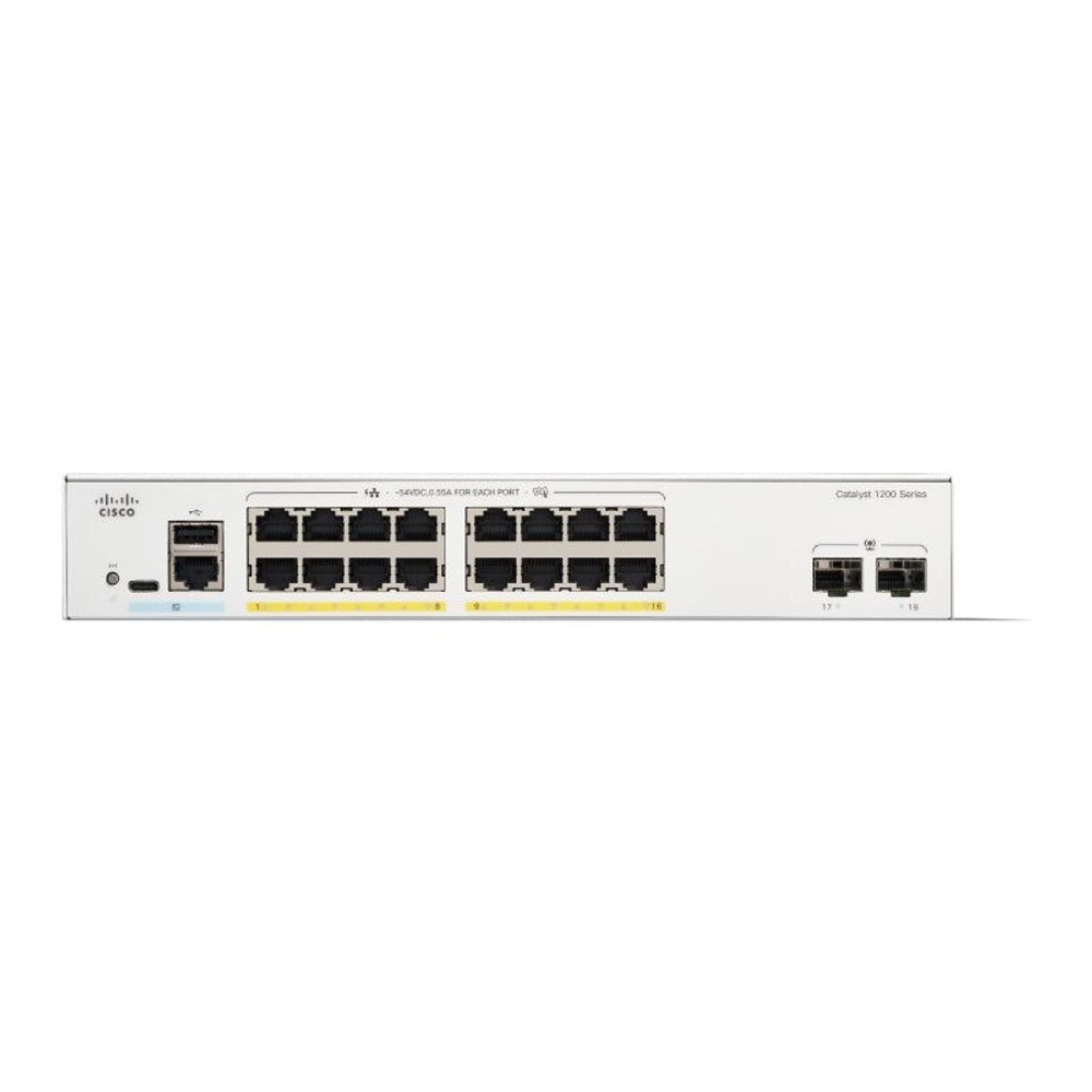 C1200-16P-2G - Cisco Catalyst 1200 16-port GE, PoE, 2x1G SFP