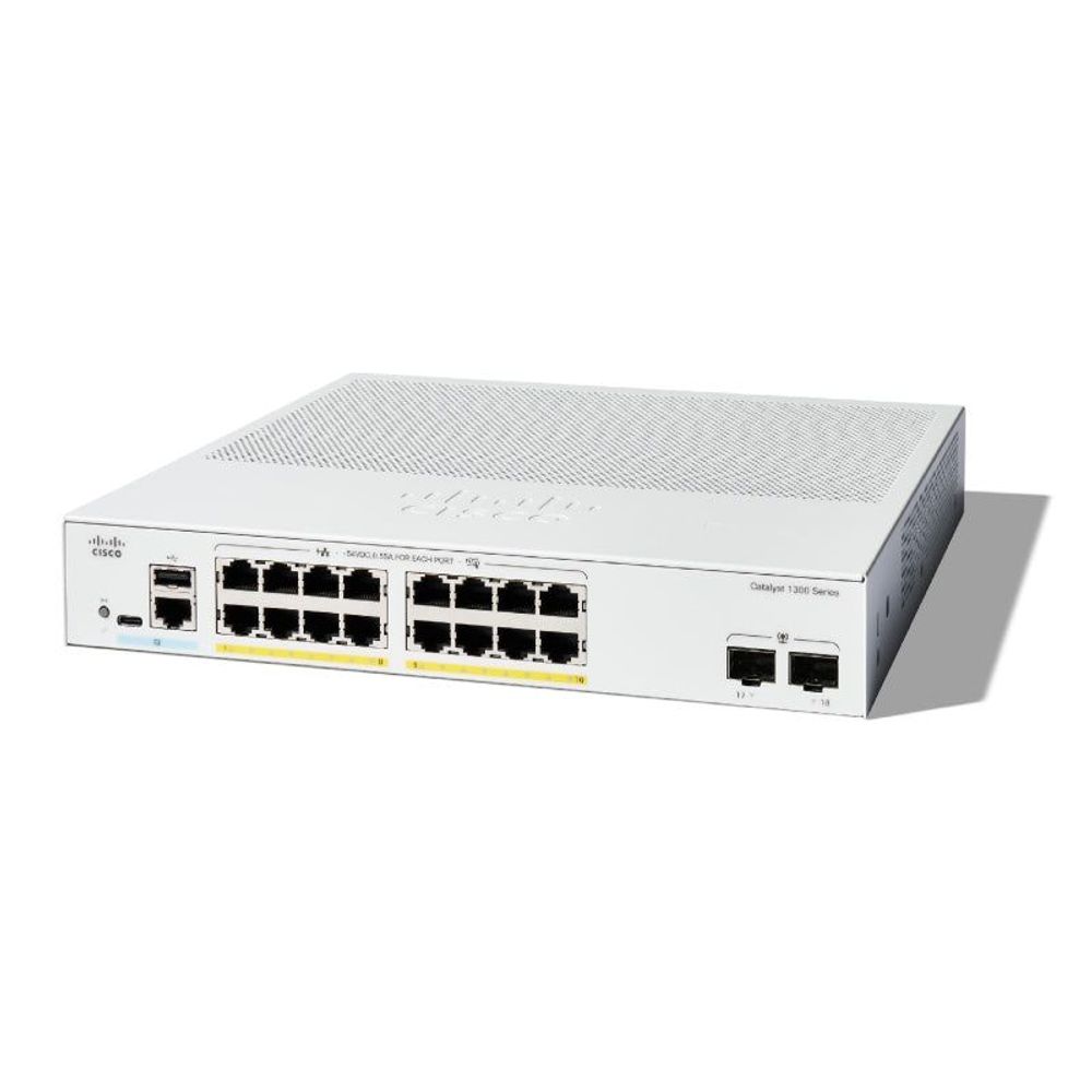 C1300-16P-2G - Cisco Catalyst 1300 16-port GE, PoE, 2x1G SFP