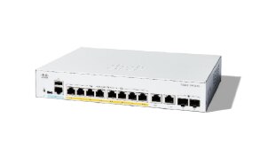 Catalyst 1300 8-port Gigabit Ethernet with 2 x 1G SFP Combo ports, Ext PS