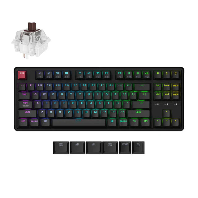 Keychron C3 Pro 8K QMK Wired RGB Backlight Hot-Swap Keychron Super BROWN Switch Mechanical Keyboard Default Title
