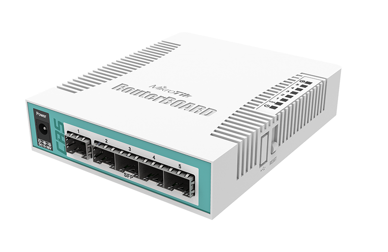 MikroTik Cloud Router Switch CRS106-1C-5S with 6 x Gigabit SFP Ports