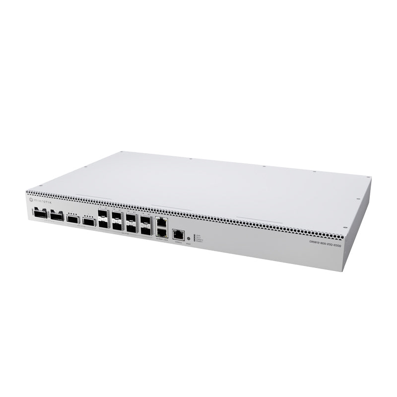 MikroTik CRS812-8DS-2DQ-2DDQ-RM Multi-Gig Switch with 2x 10G Ethernet, 8x SFP56, 2x QSFP56 and 2x QSFP56-DD Ports