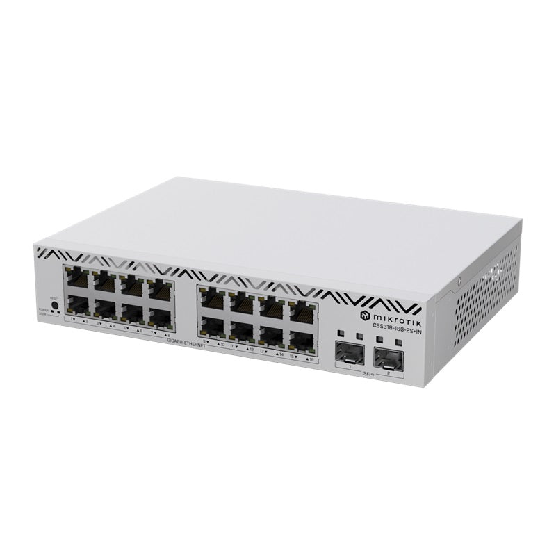 MikroTik CSS318-16G-2S+IN 16 Port Gigabit Cloud Smart Switch with 10G SFP+