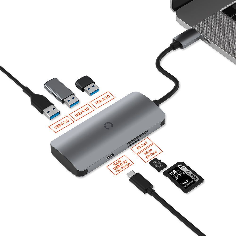 CY3316HUBC3 - Cygnett Unite SlimMate USB-C Hub | Tech Supply Shed