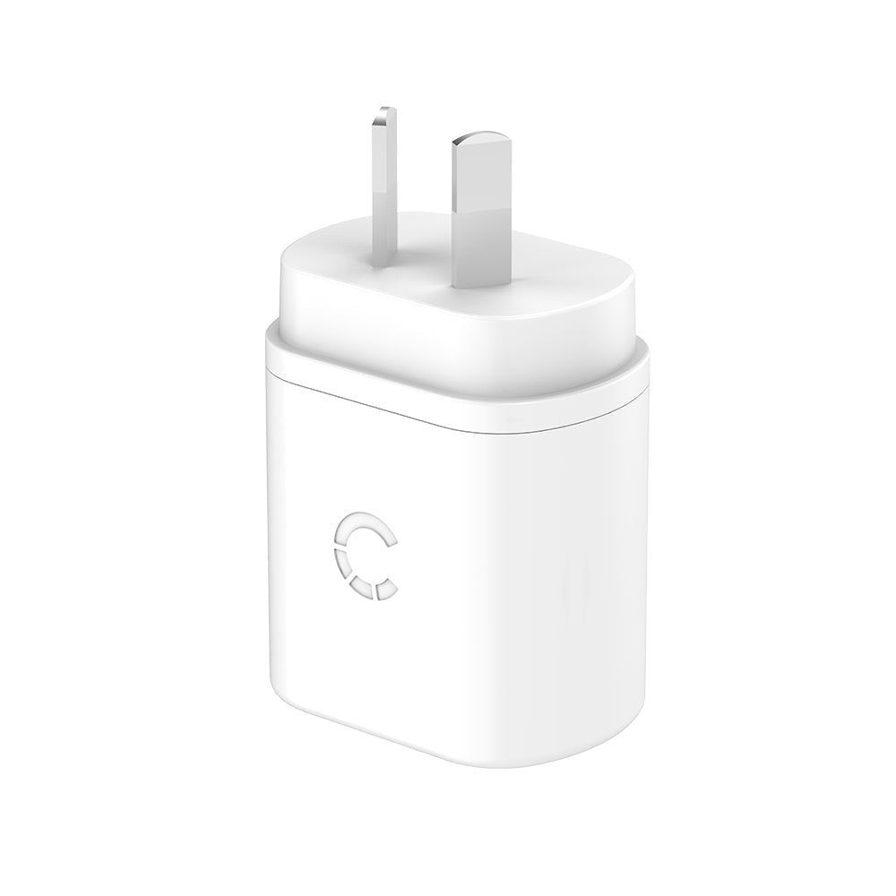 CY3612PDWCH - Cygnett 20W USB-C PD Wall Charger AU - White