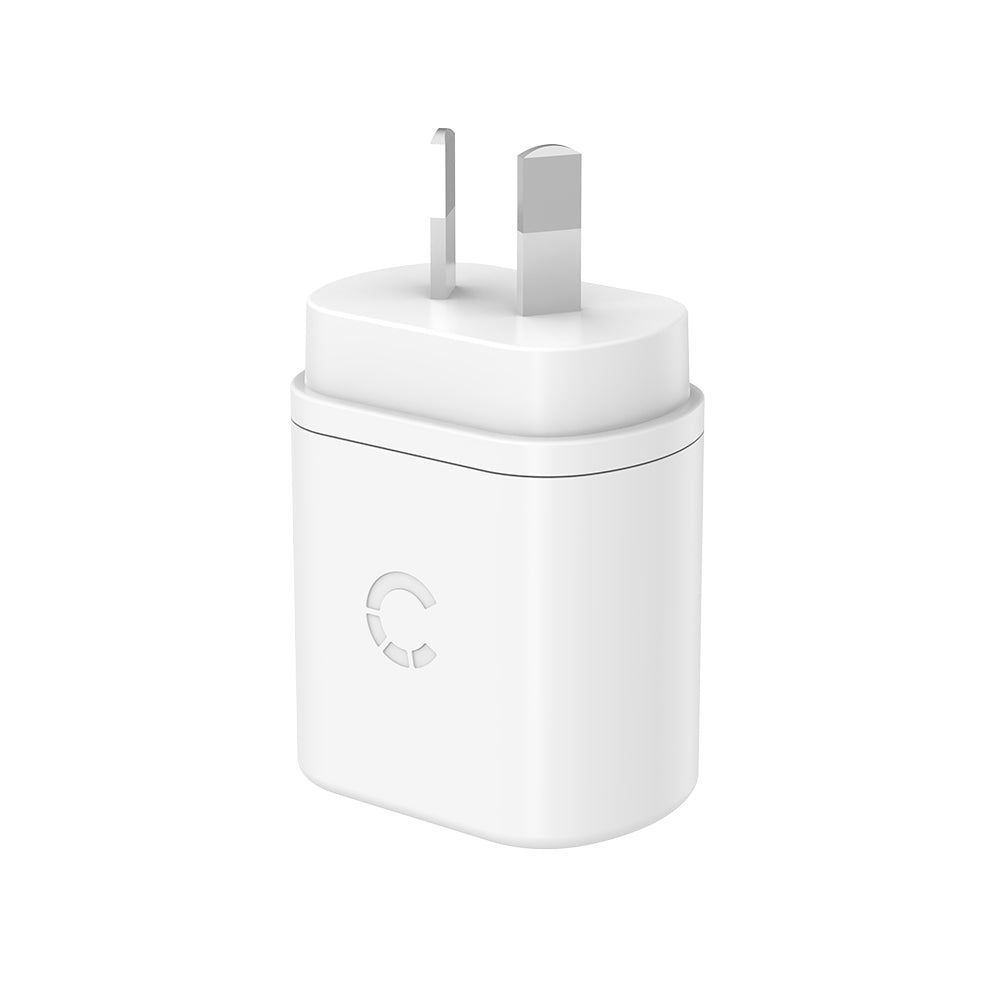 CY3673PDWLCH - Cygnett 25W USB-C Wall Charger AU - White