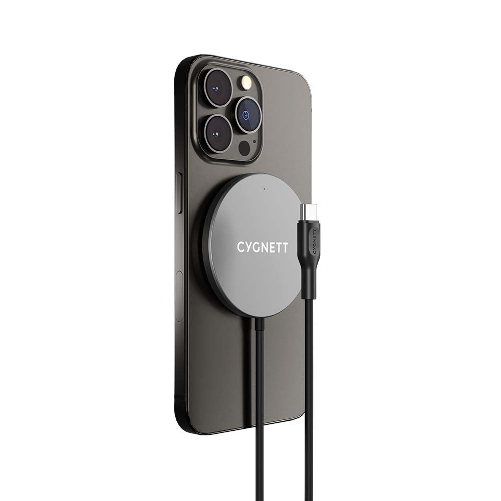 CY3757CYMCC - Cygnett MagCharge 1.2m Cable 7.5W Wireless Charger - Black | Tech Supply Shed
