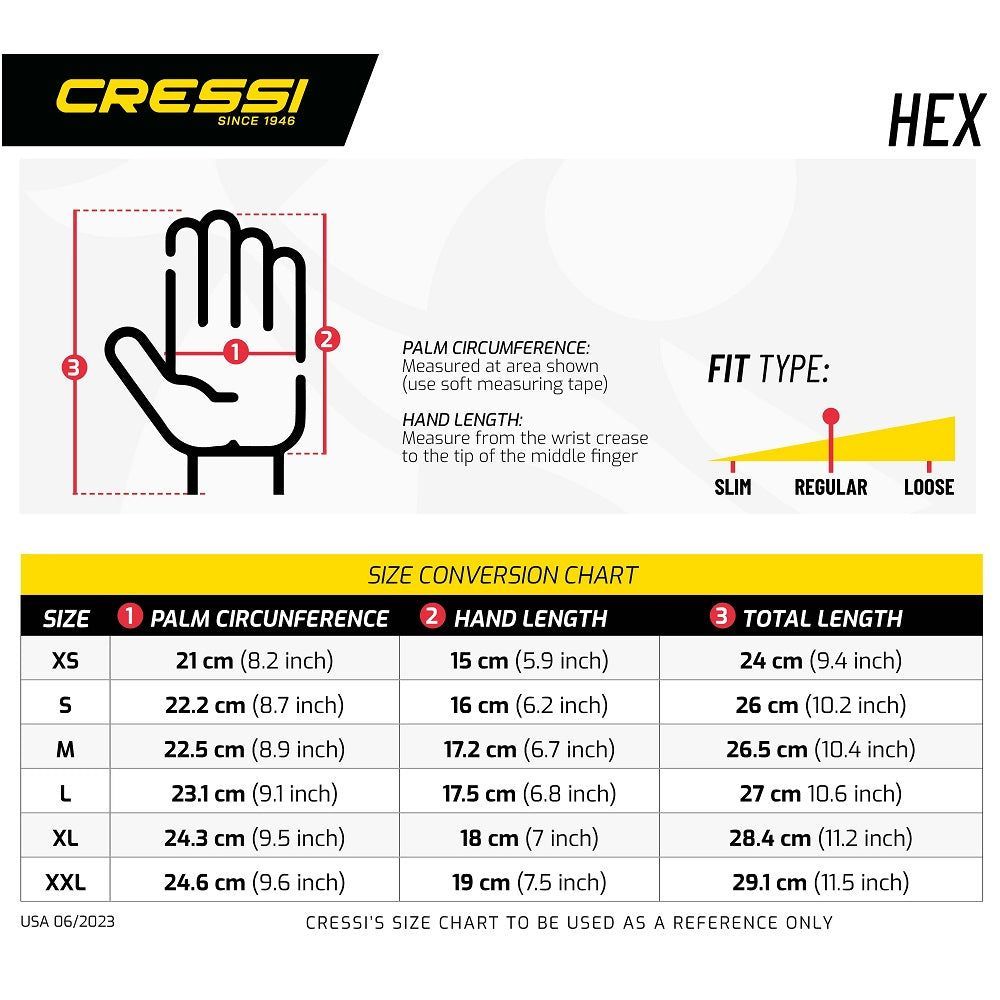 Cressi Tropical Neoprene Dive Gloves 2mm