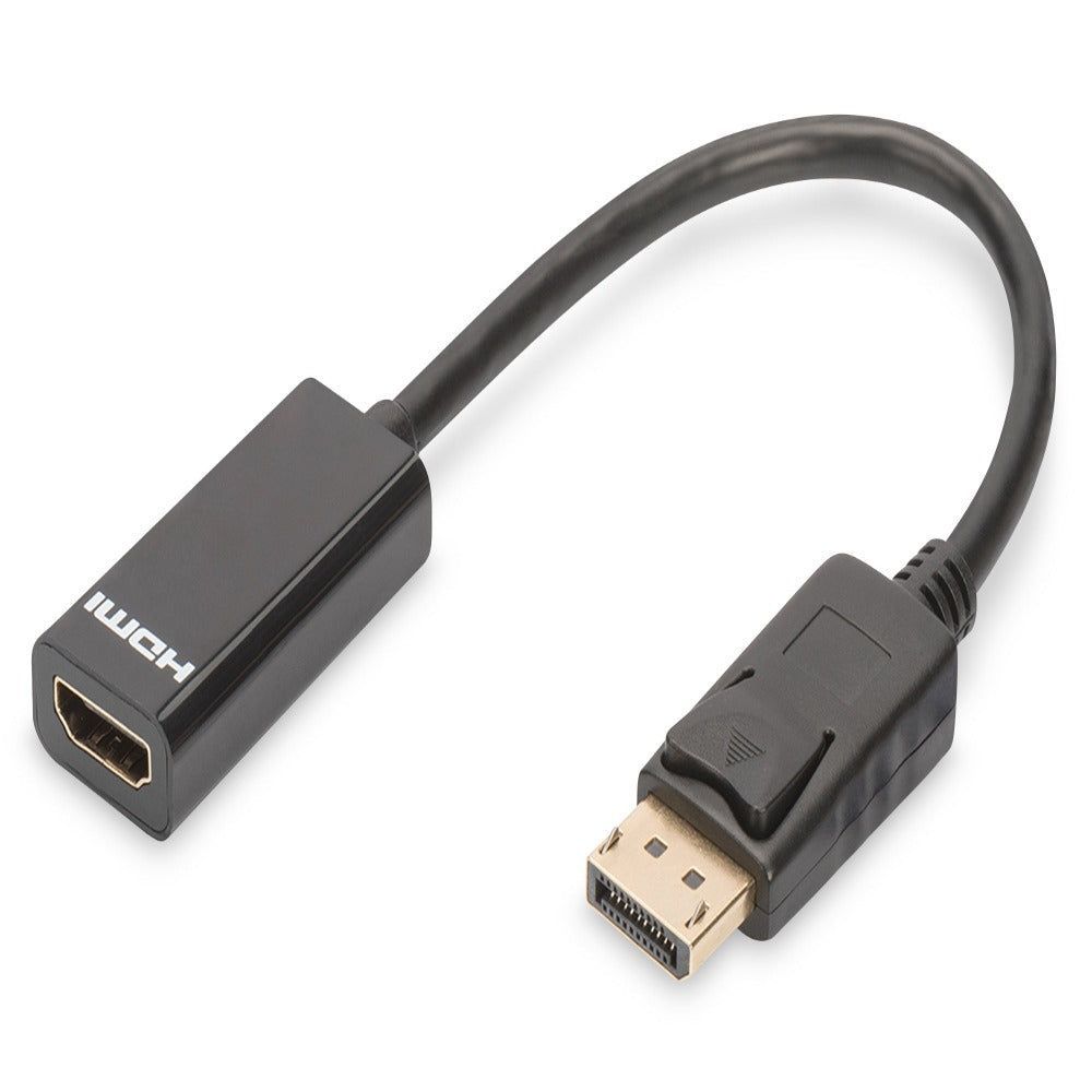ednet disaplayport adapter cable dp (m) - hdmi (f) tech supply shed