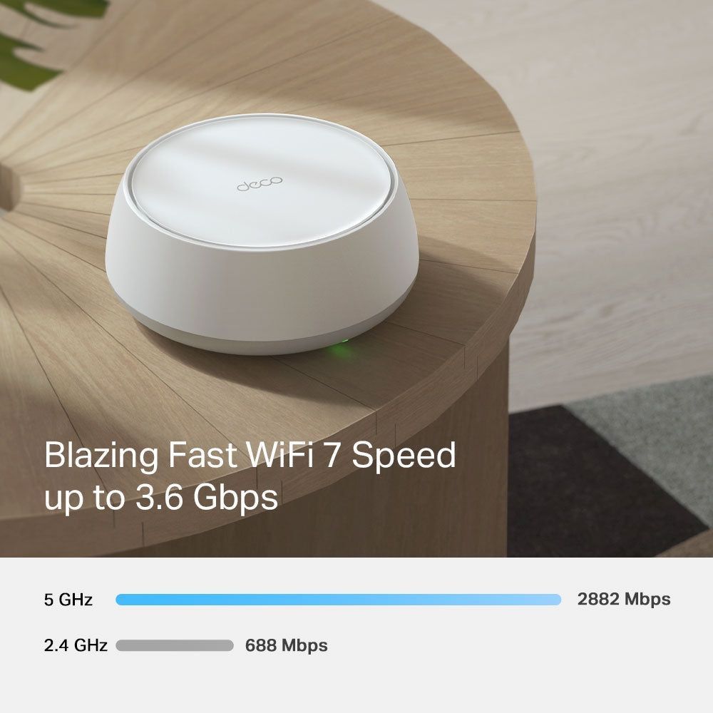 TP-Link Deco BE22 BE3600 Whole Home Mesh Wi-Fi 7 System - 1 Pack
