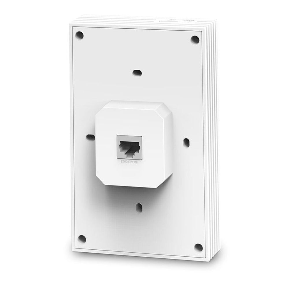 TP-Link wall plate WiFi 6 access point, back plate with Ethernet port opening