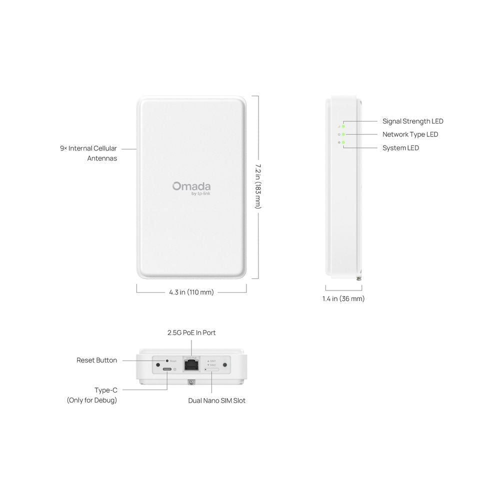 TP-Link ER701-5G-Outdoor Omada 5G Outdoor Gateway