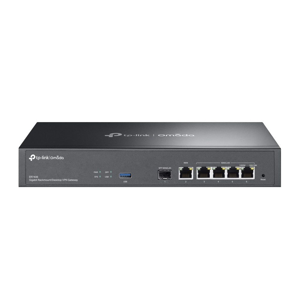 TP-Link ER7406, Omada Gigabit Rackmount/Desktop VPN Gateway Default Title