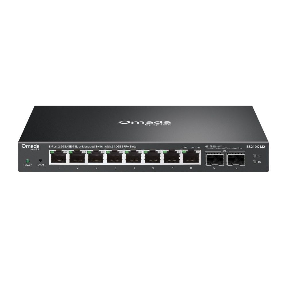TP-Link ES210X-M2 Omada 8-Port 2.5G Easy Managed Switch with 2 10GE SFP+ Slots Default Title