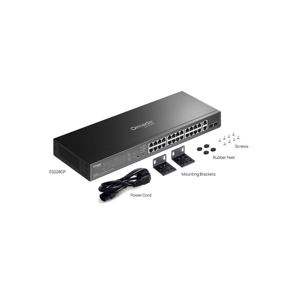TP-Link ES228GP Omada 28-Port Gigabit Easy Managed Switch with 24-Port PoE+