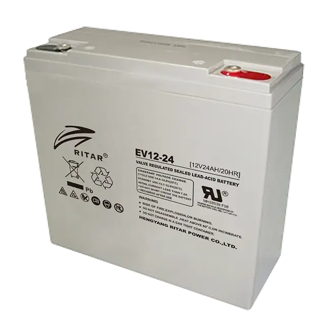 EV12-24 - Ritar 12V 24Ah EV Series AGM Deep Cycle Battery