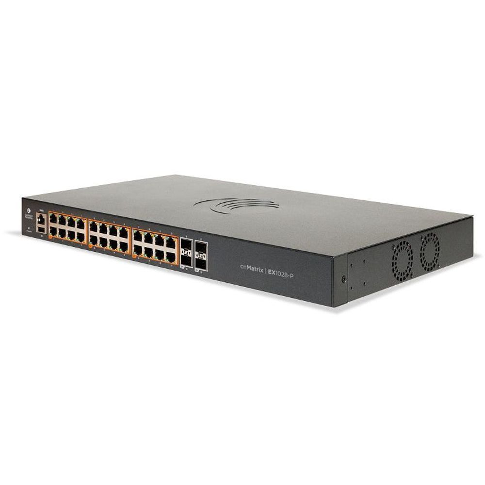 EX1028-P - Cambium cnMatrix EX1028-P Intelligent Ethernet PoE+ Switch with 24x 1GE PoE+ & 4x SFP Ports
