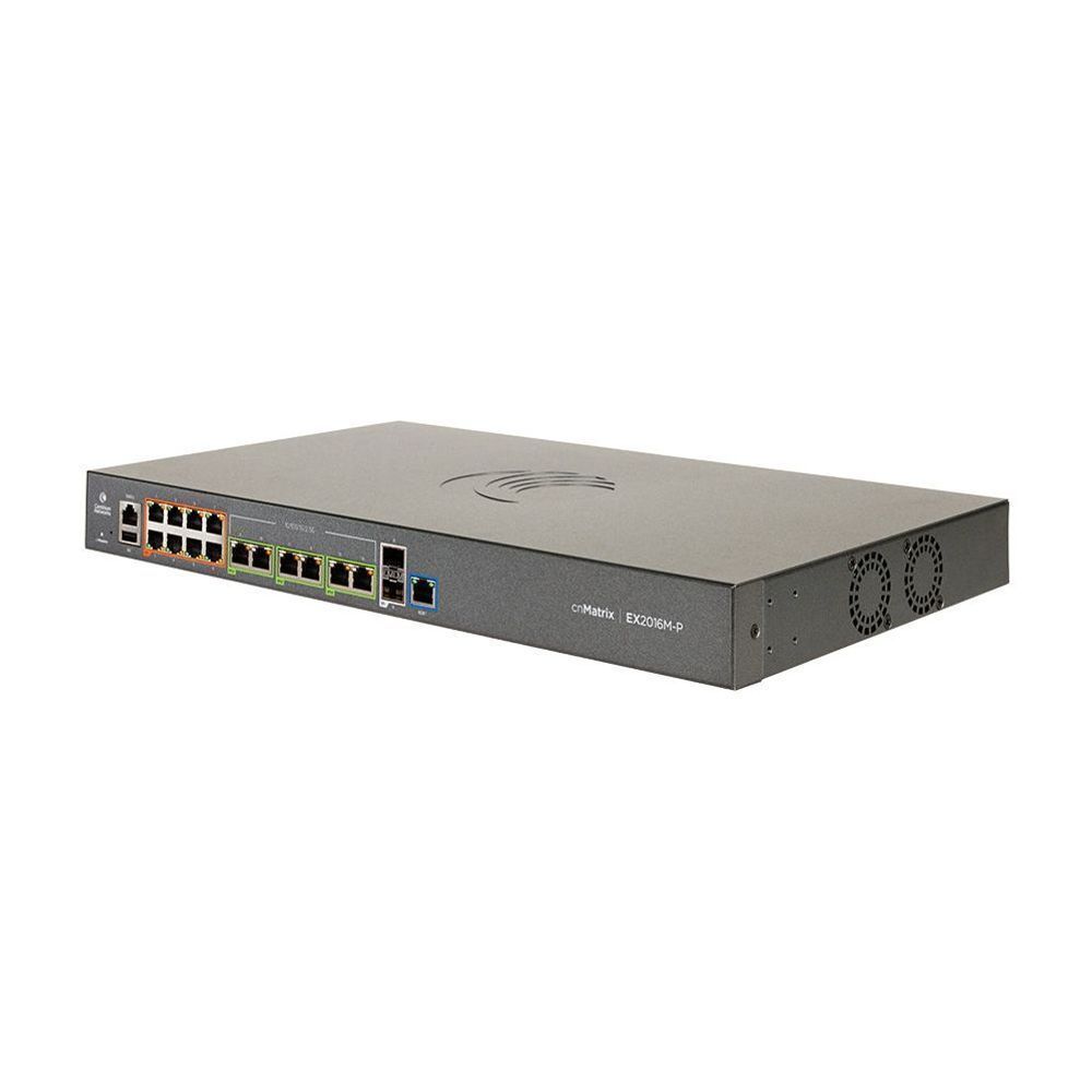 EX2016M-P - Cambium cnMatrix EX2016M-P 16-Port Enterprise Cloud Managed PoE Switch with SFP+