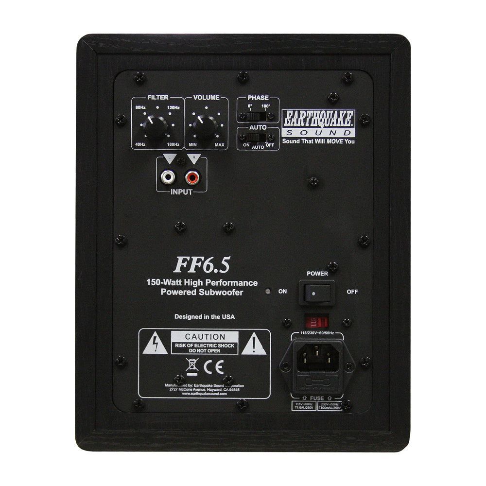 FF-6.5 - 6.5? Powered Subwoofer Front Firing ( FF-6.5 ) – Earthquake Sound