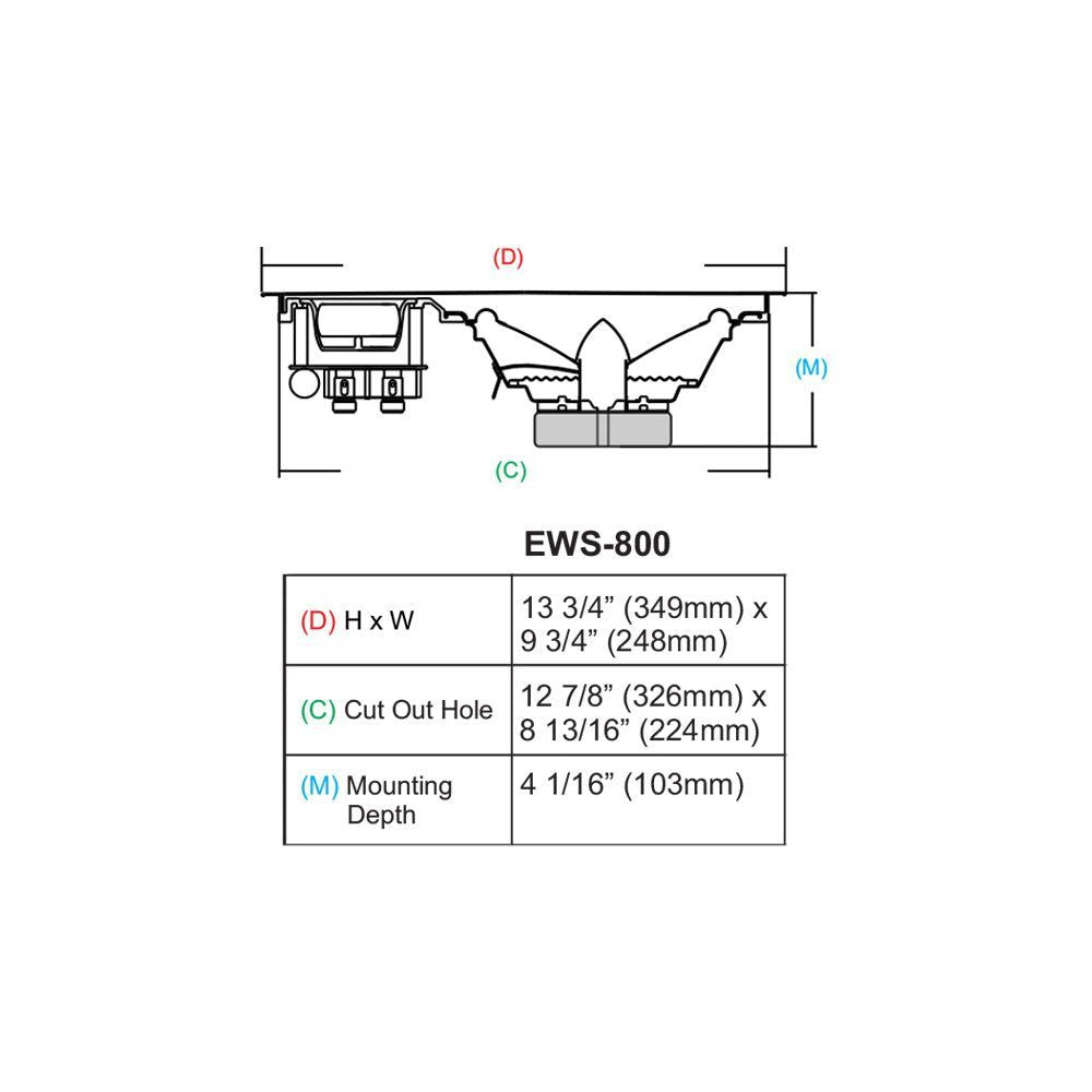 EWS800 - In-Wall Speakers 8? (EWS800) (Pair) – Earthquake Sound