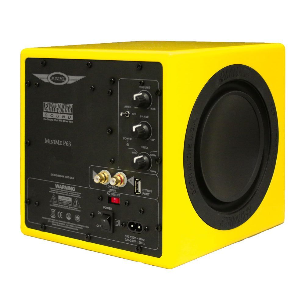 Minime P63Y - 6.5" Minime Subwoofer (Minime P63Y) – Yellow – Earthquake Sound