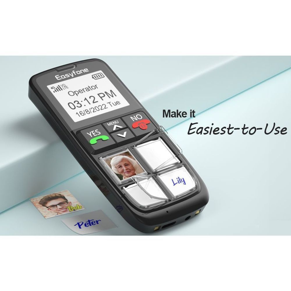 Easyfone 4G Picture Button Cell Phone for Seniors | TECH SUPPLY SHED