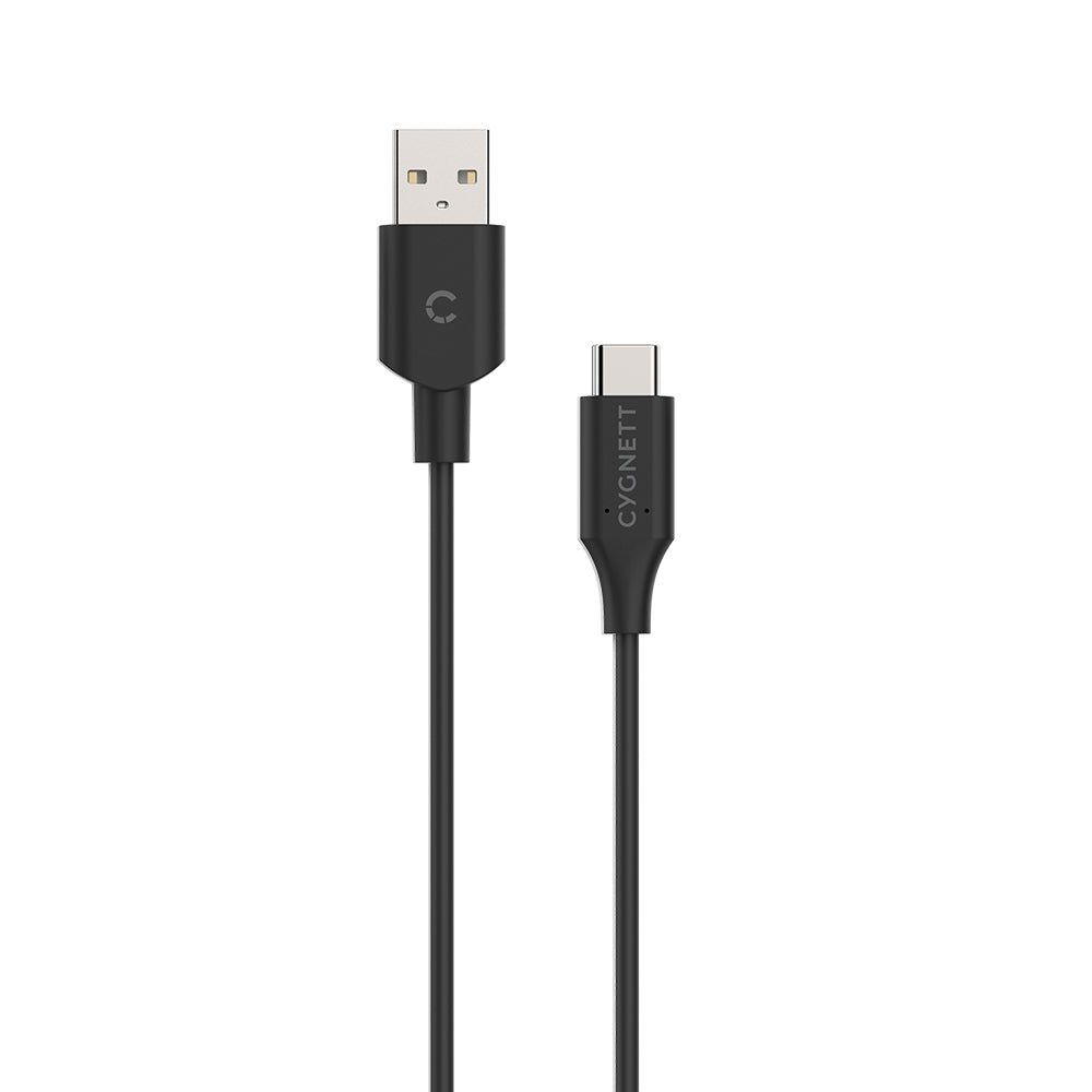 CY2728PCUSA - Cygnett Essentials USB-C 2.0 to USB-A Cable 1M - PVC Black | Tech Supply Shed