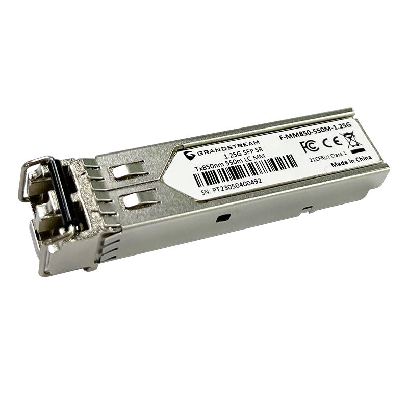 F-MM850-550M-1.25G - Grandstream SFP Fiber Module Multi-Mode, 850nm, 550-Metre, 1.25Gbps, LC