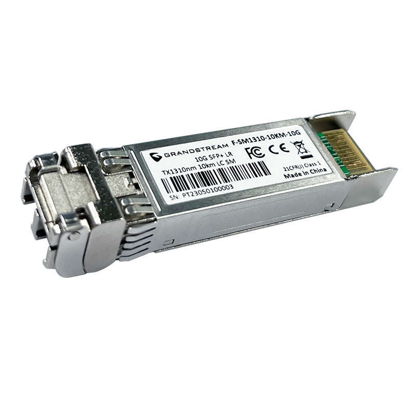 F-SM1310-10KM-10G - Grandstream SFP+ Fiber Module, Single-Mode, 1310nm, 10-Kilometer, 10Gbps, LC