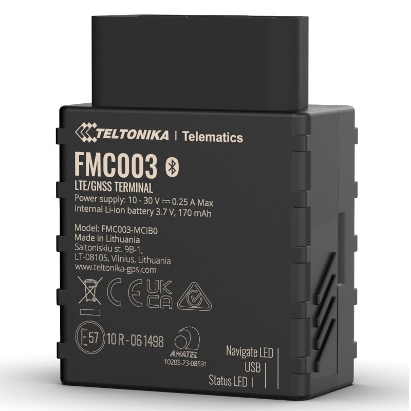Teltonika FMC003 4G LTE Cat 1 tracker with OBD OEM data reading