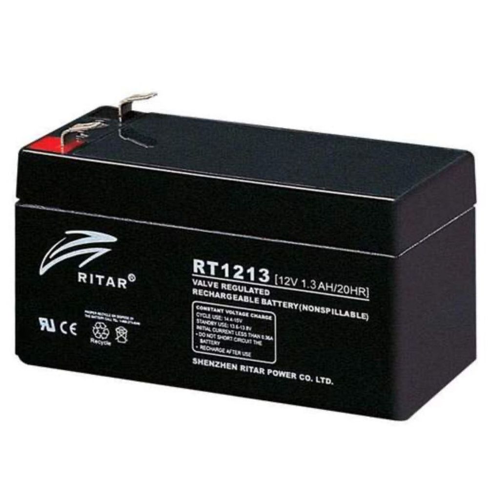 RT1213- Ritar - 12VDC 1.3Ah Sealed Lead Acid Battery