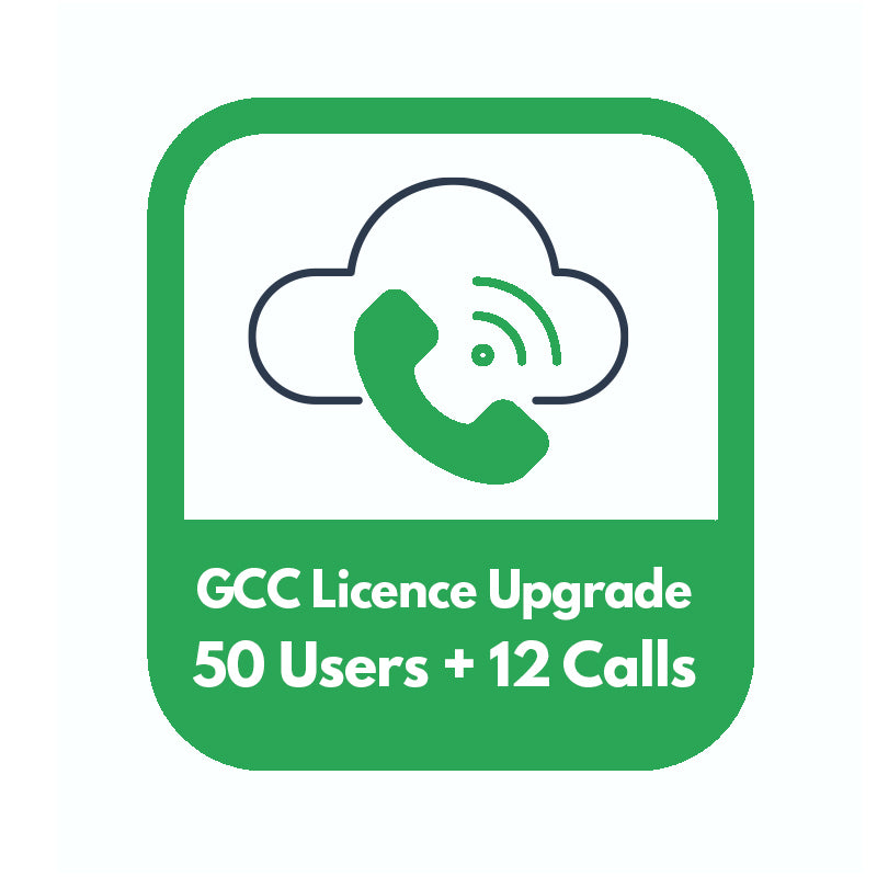 Grandstream GCC One-time upgrade to 50 Users, 12 Concurrent Calls