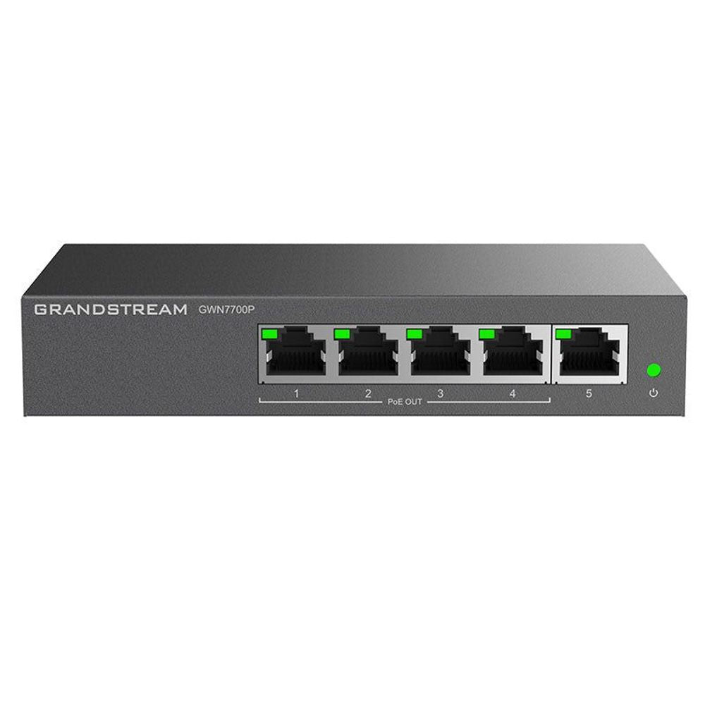 GWN7700P - Grandstream GWN7700P 5 Port Gigabit Unmanaged Ethernet PoE Switch