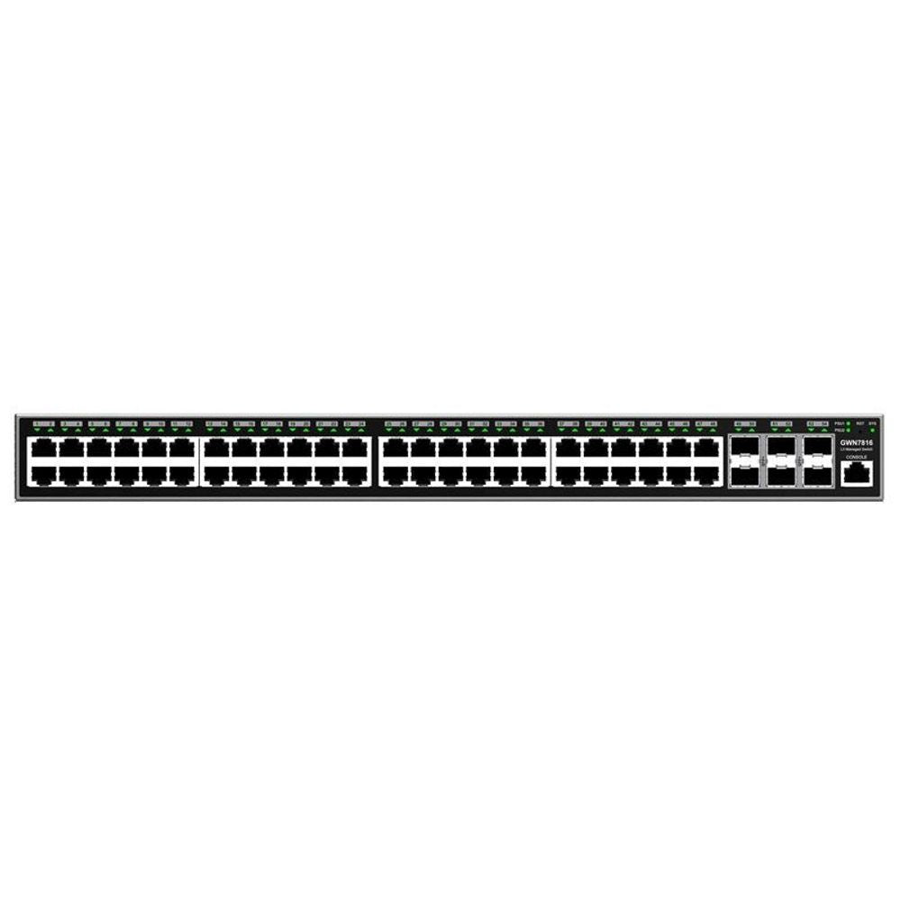 GWN7816 - Grandstream GWN7816 Enterprise Layer 3 Managed network Switch with 48 x GigE and 6 x SFP+