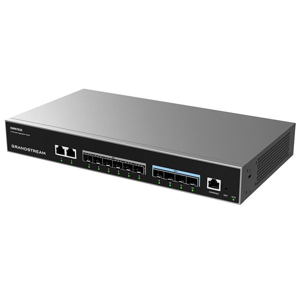 GWN7830 - Grandstream Enterprise Layer 3 Managed Aggregation Switch, 6 x SFP, 4 x SFP+, 2 x GigE