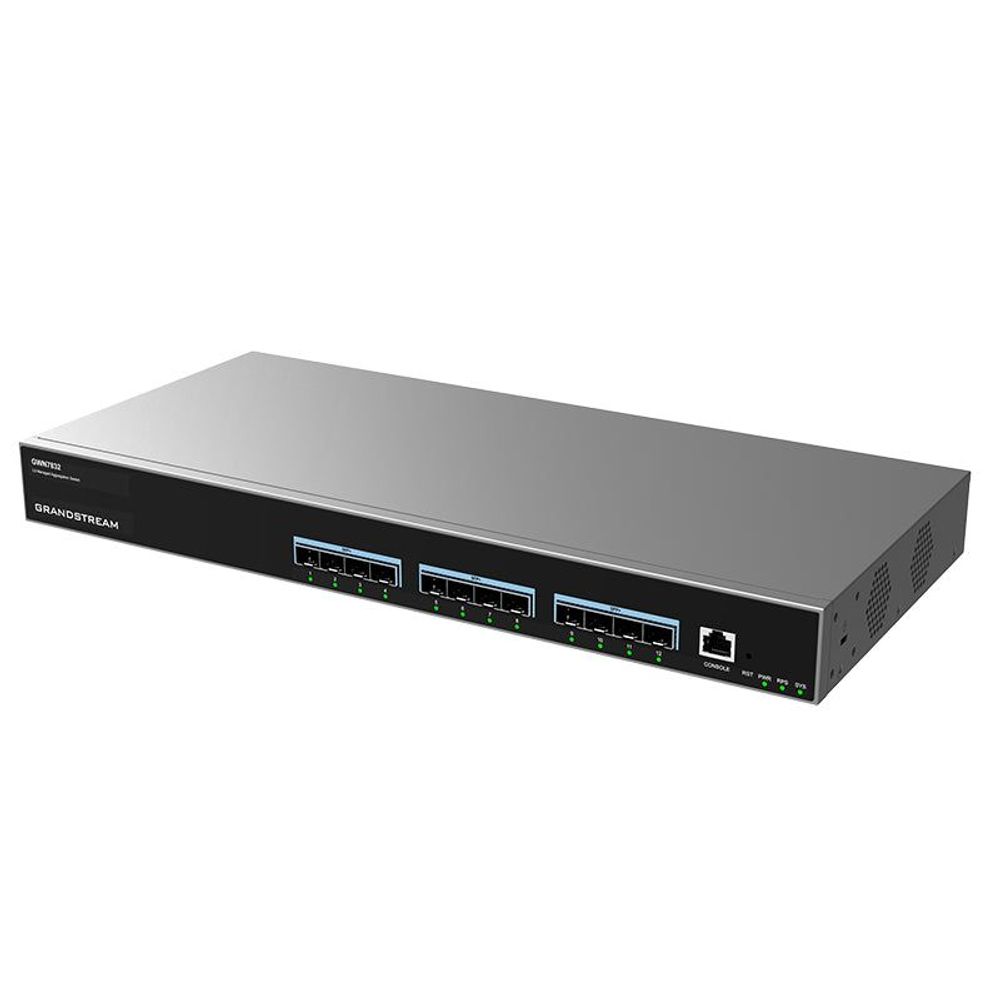 GWN7832 - Grandstream Enterprise Layer 3 Managed Aggregation Switch, 12 x SFP+, Redundant PSU Support