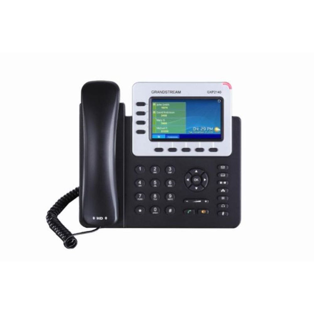 GXP2140 - Grandstream GXP2140 4 Line VoIP Phone with a 4.3 inch Colour LCD screen and HD audio