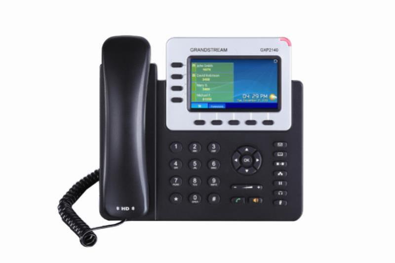 GXP2140 - Grandstream GXP2140 4 Line VoIP Phone with a 4.3 inch Colour LCD screen and HD audio