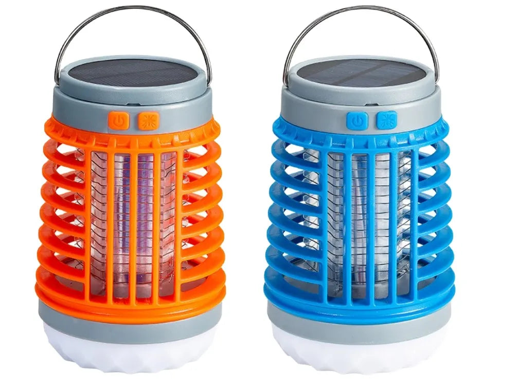 Solar Powered Rechargeable 3 in 1 Mosquito Zapper - Lantern & Torch