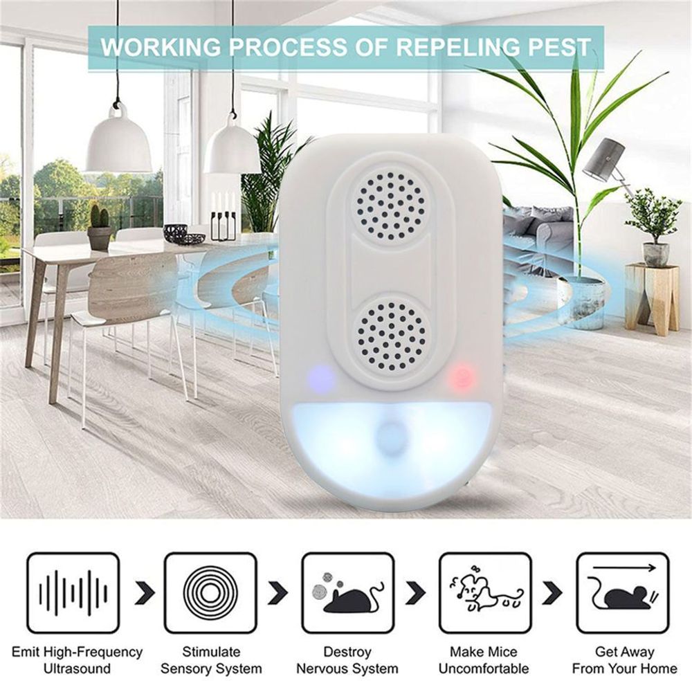Advanced Ultrasonic Pest Repeller – Twin Speaker Protection for Your Home