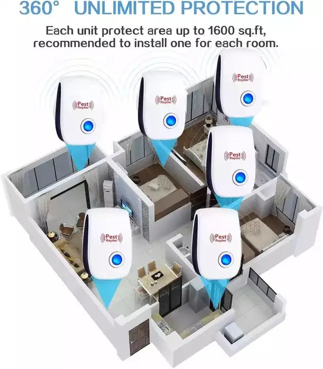 Bulk Pack of 4 Ultrasonic Pest Repellers