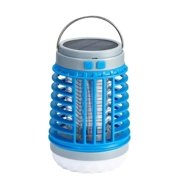 Solar Powered Rechargeable 3 in 1 Mosquito Zapper - Lantern & Torch Blue
