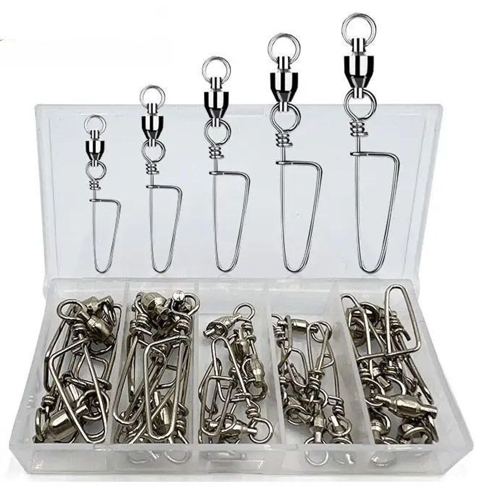 High Strength Snaps Swivel 25pcs | Durable Fishing Tackle