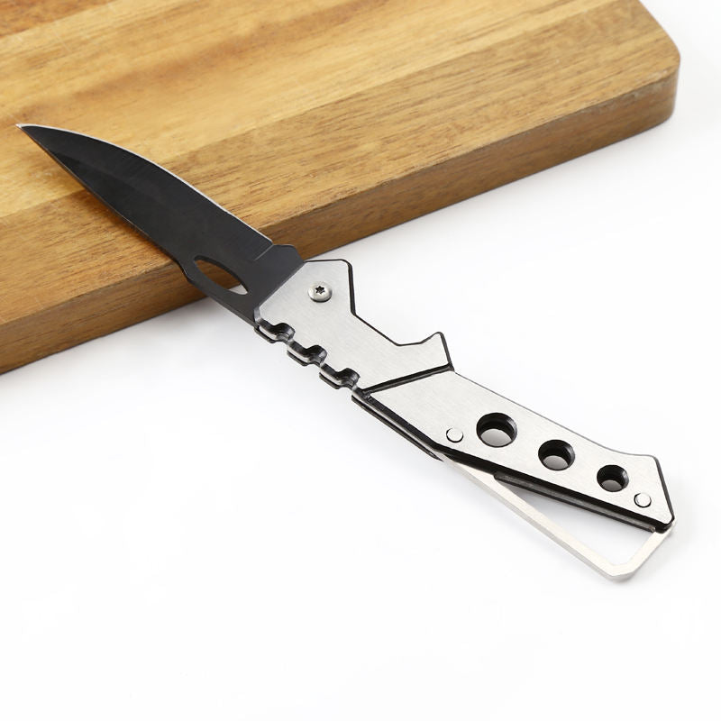 Pocket Knife with Stainless Steel Silver Handle