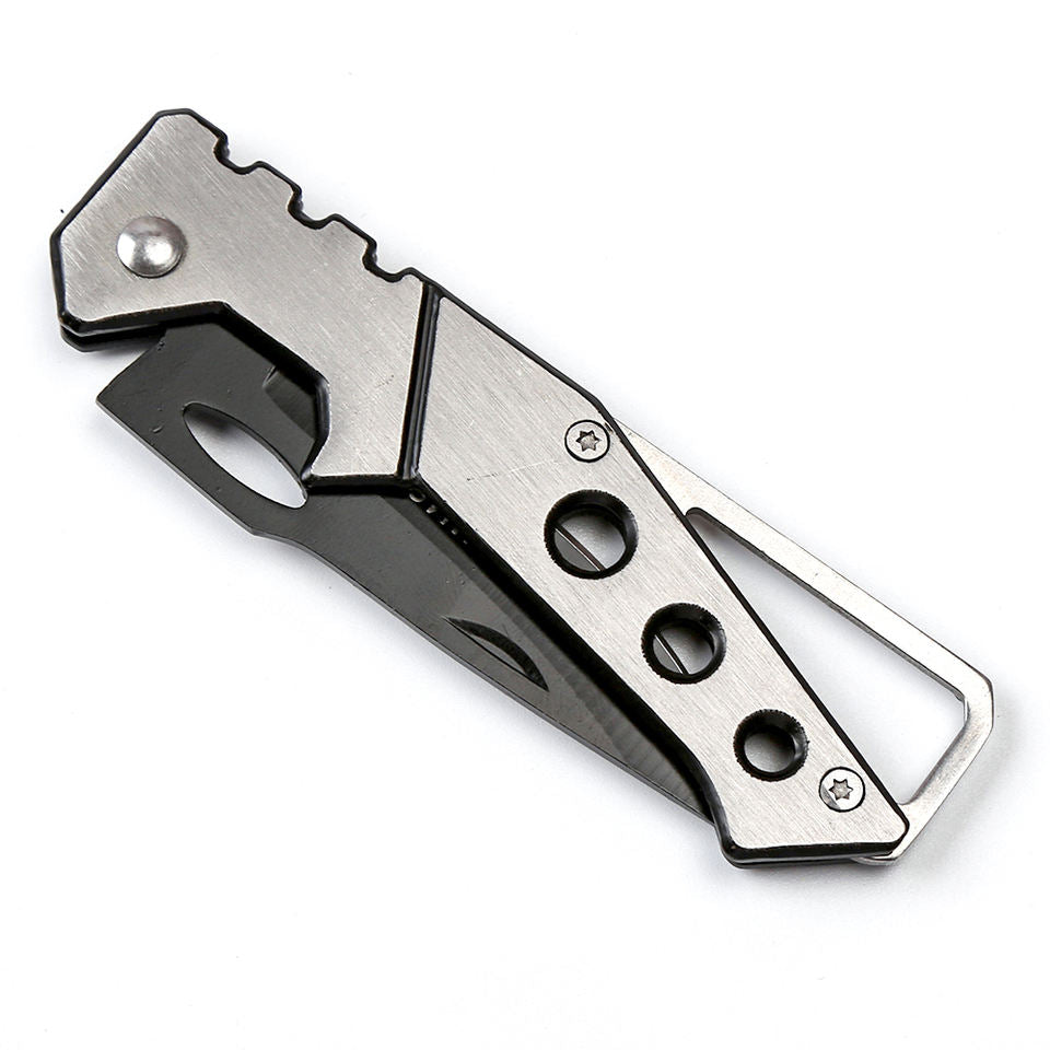 Pocket Knife with Stainless Steel Silver Handle