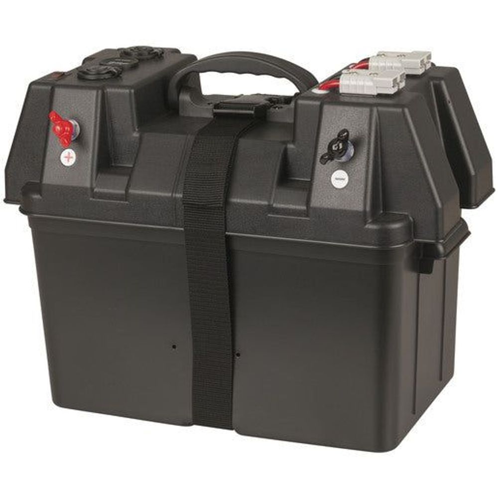 HB8504 Powertech Battery Box with Power Accessories