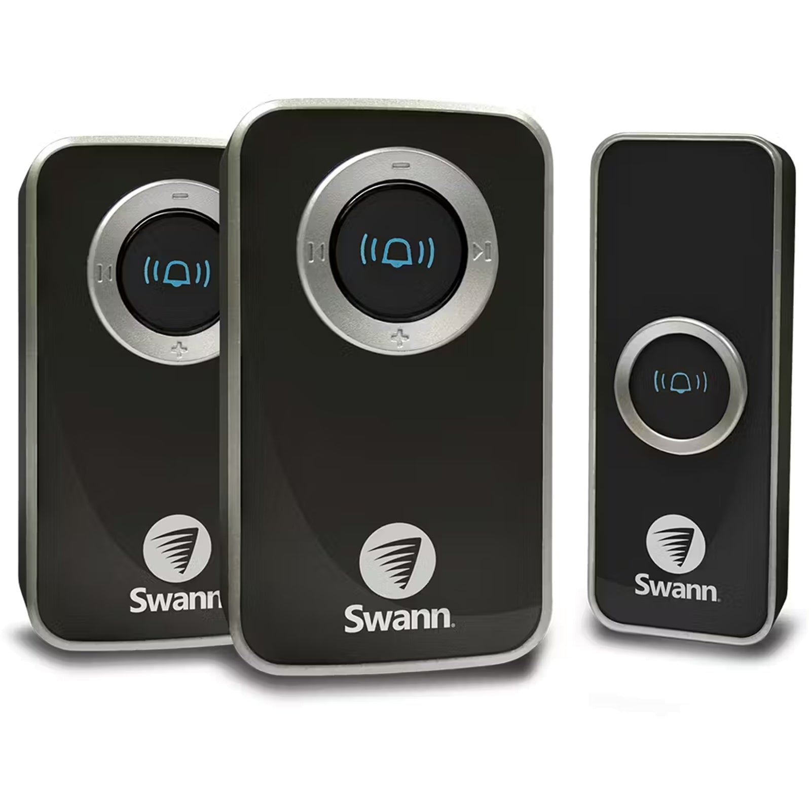 Swann Wireless Door Chime with 2 Receivers - Blk. (SWHOM-DC820PB2-AUS)
