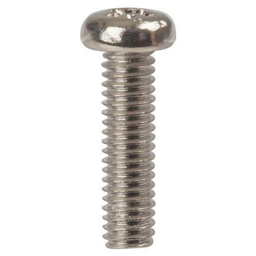 hp0453 15mm x m4 round phillips head steel screws - pack of 25 tech supply shed