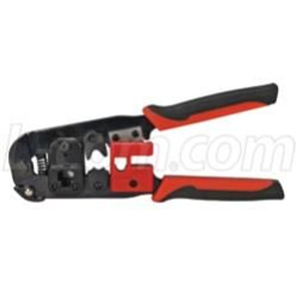 HTS2700 - L-COM 3 in 1 RJ45 Crimp Tool for Strain Relief Plugs