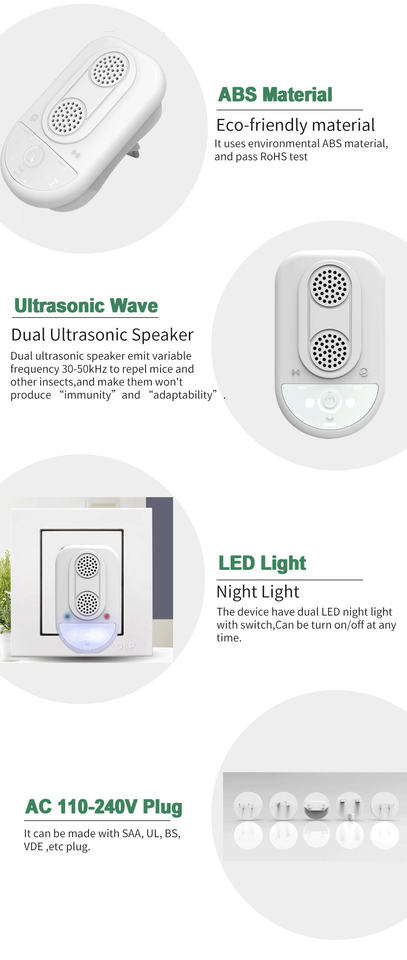 Twin Speaker Ultrasonic Pest Control – Safe, Chemical-Free Repeller for Rats & More